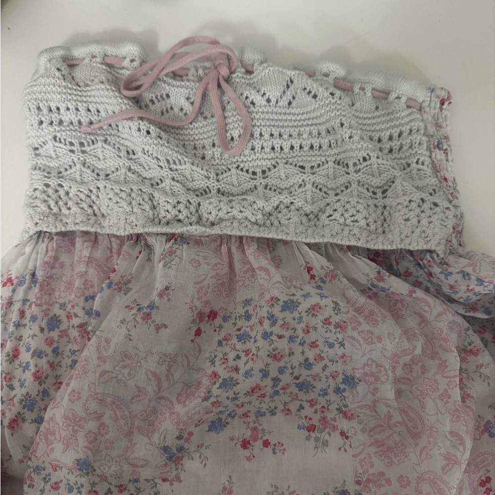 Hollister Floral Lace Tube Top